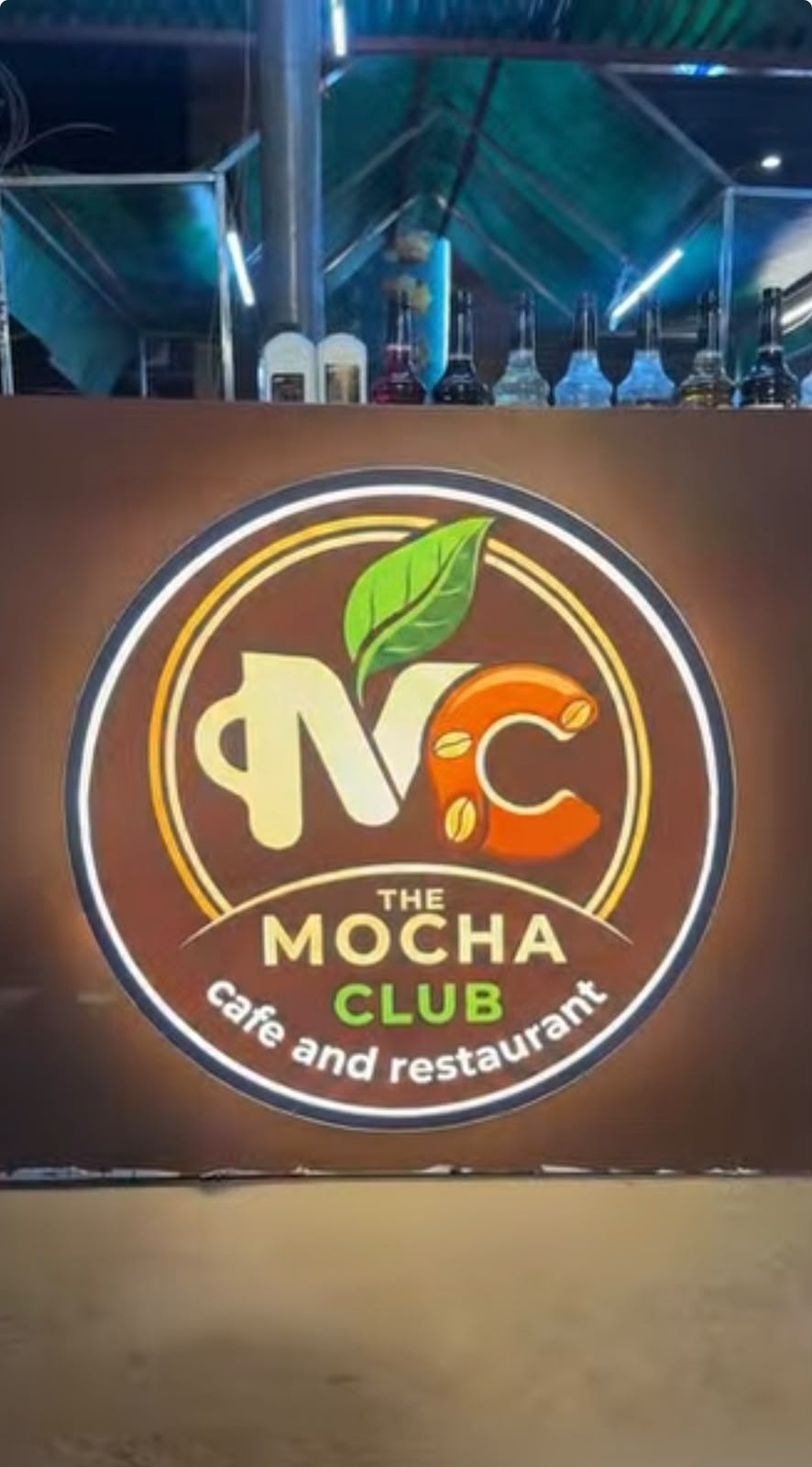 The Mocha Club illuminated logo